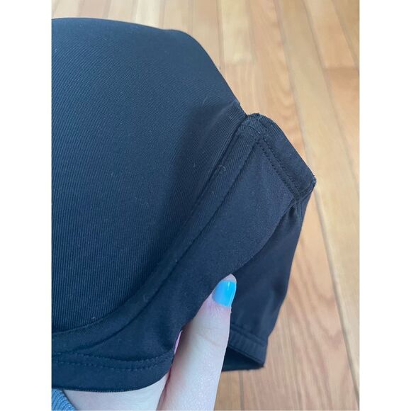 Fruit of the Loom Womens Black Underwire Strapless Padded Bra 38D - Picture 3 of 11